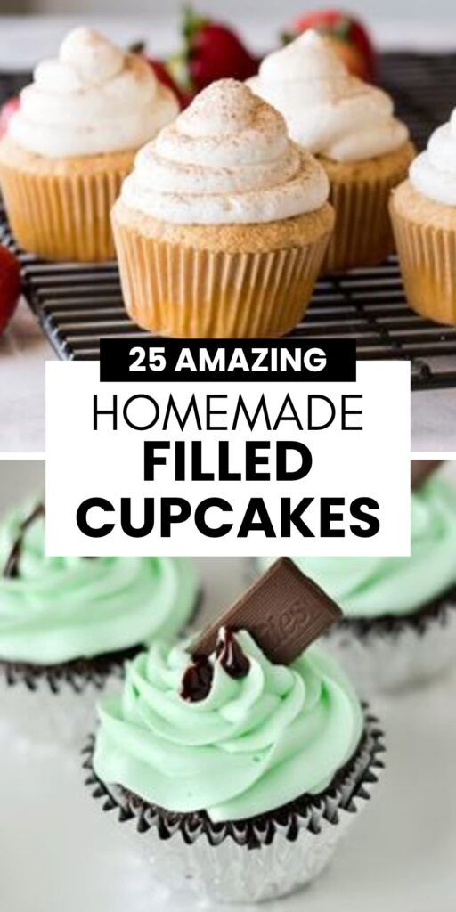 25 Homemade Filled Cupcakes