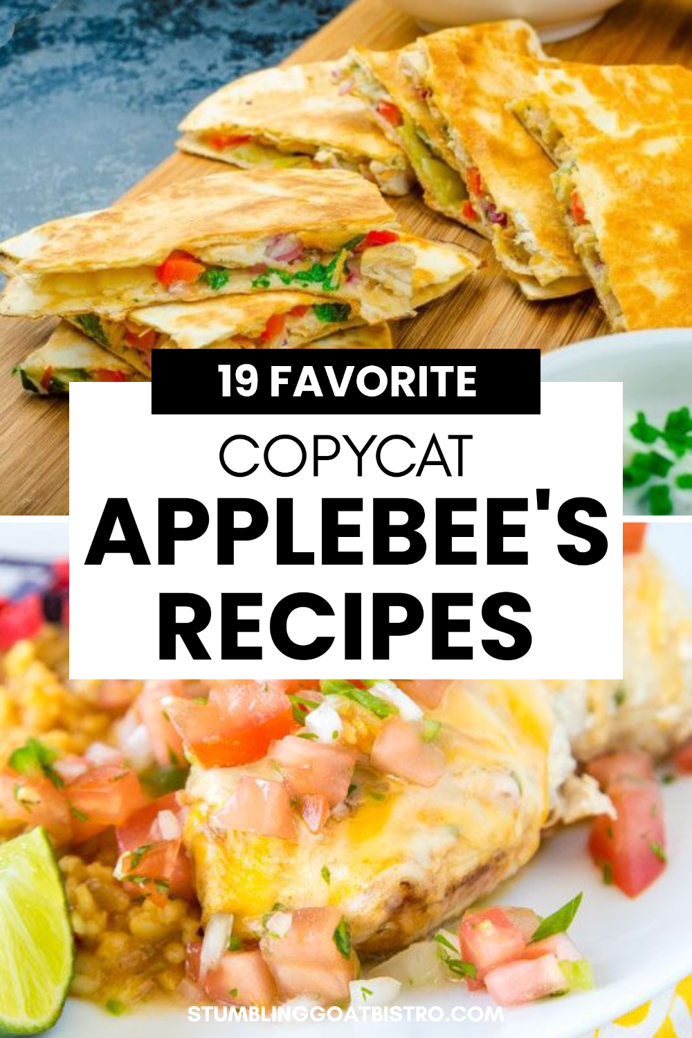 Favorite copycat Applebee's Recipes
