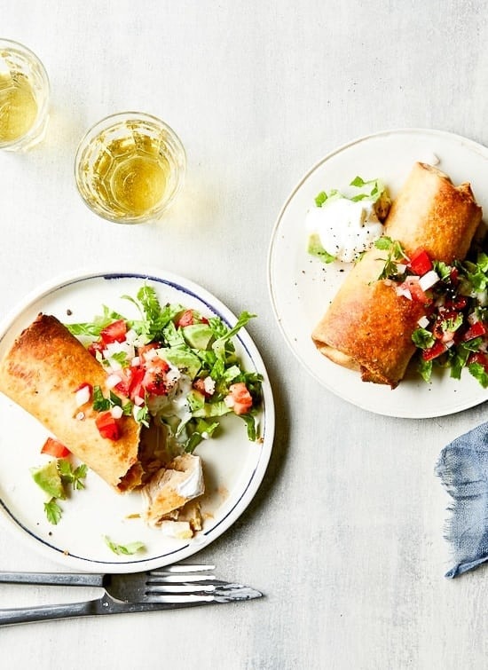 Air Fryer Chicken Chimichangas