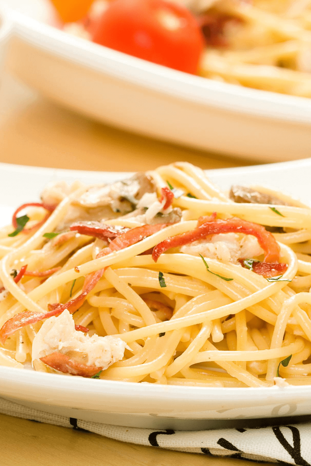 Crab Alfredo Pasta