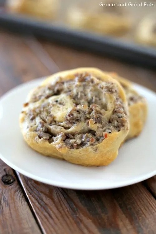 Cream Cheese and Sausage Pinwheels with Rich and Creamy Filling