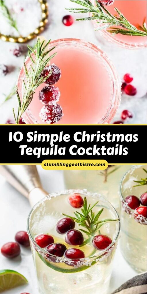Simple Christmas Tequila Cocktails